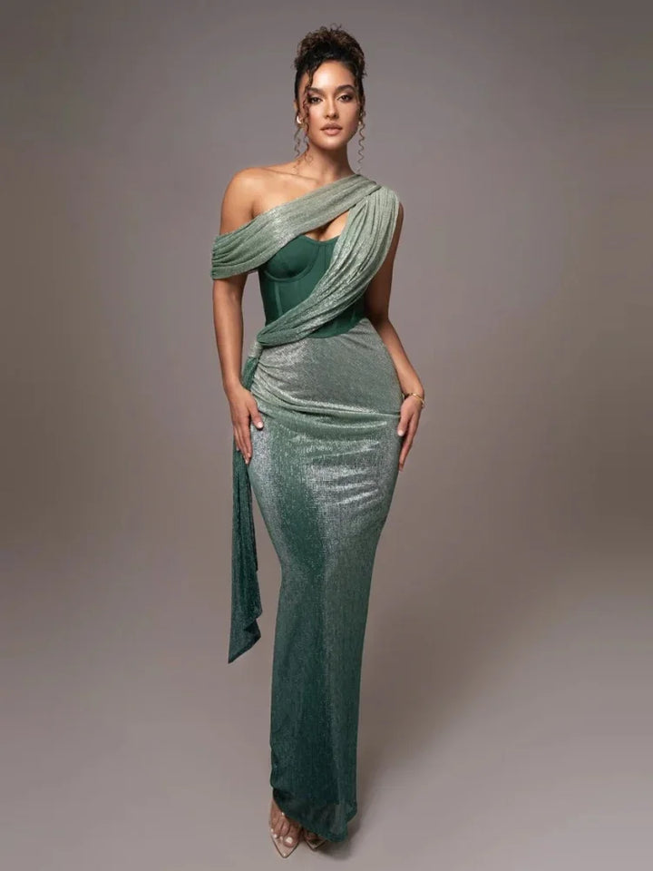 Women's Luxe Statement Dress-Metro Lane Plaza