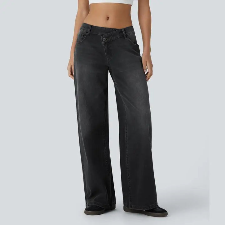 Serenity | Women's Baggy Wide-Leg Jeans-Metro Lane Plaza