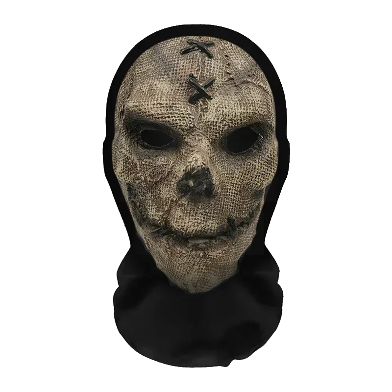 Conjunto divertido de peruca e máscara de cosplay para o Halloween, acessórios criativos para a cabeça e adereços de fantasia