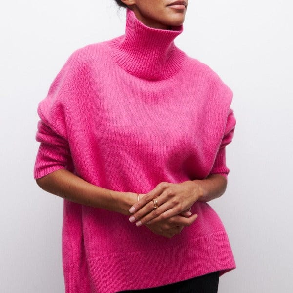 Maglione da donna a collo alto