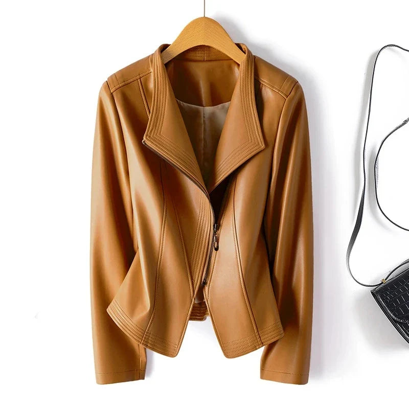 Women's Tailored Leather Jacket-Metro Lane Plaza