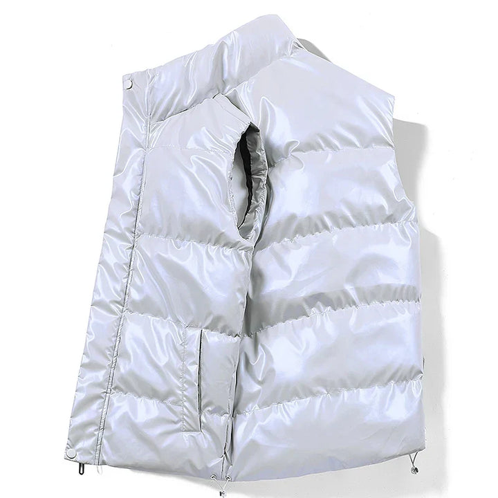 Chaleco acolchado de plumón cálido para hombre - Con aislamiento para disfrutar del invierno