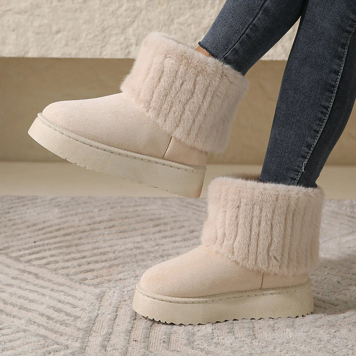 Women's Winter Boots with Cozy Lining and Casual Style-Metro Lane Plaza