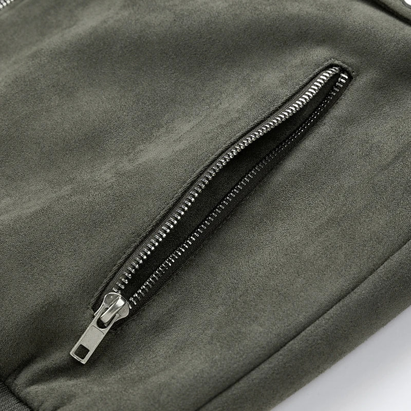 Men's Suede Jacket - Stylish and Versatile Outerwear-Metro Lane Plaza