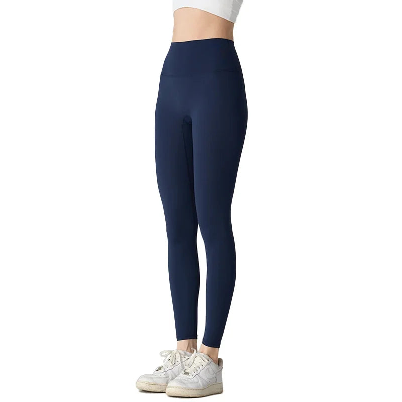 Hurtigtørrende og åndbare yogaleggings til kvinder med høj talje til fitness