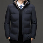 Men's Duck Down Jacket - Lightweight Insulated Outerwear-Metro Lane Plaza