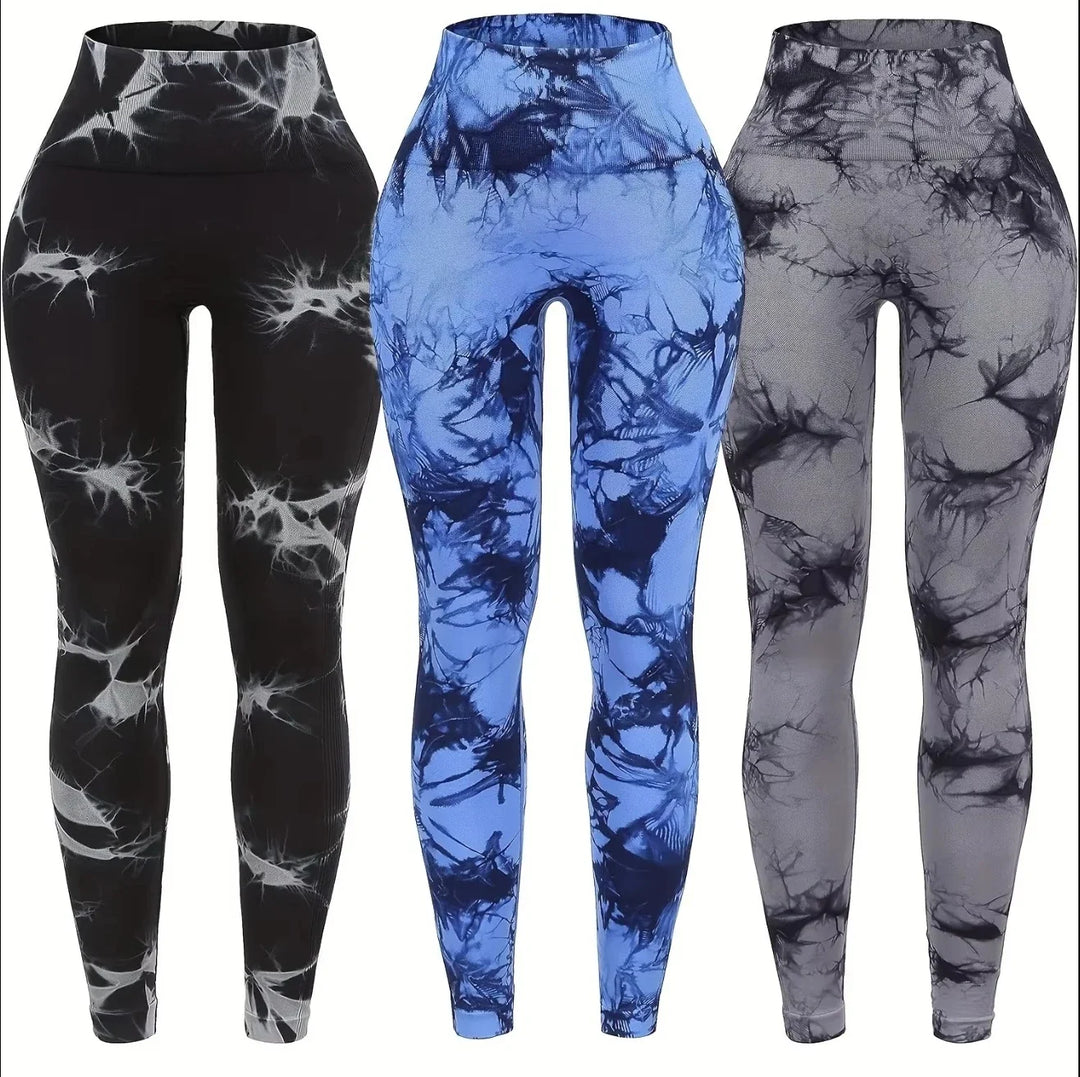 Women's High Waist Seamless Yoga Pants, Push-Up Sports Leggings