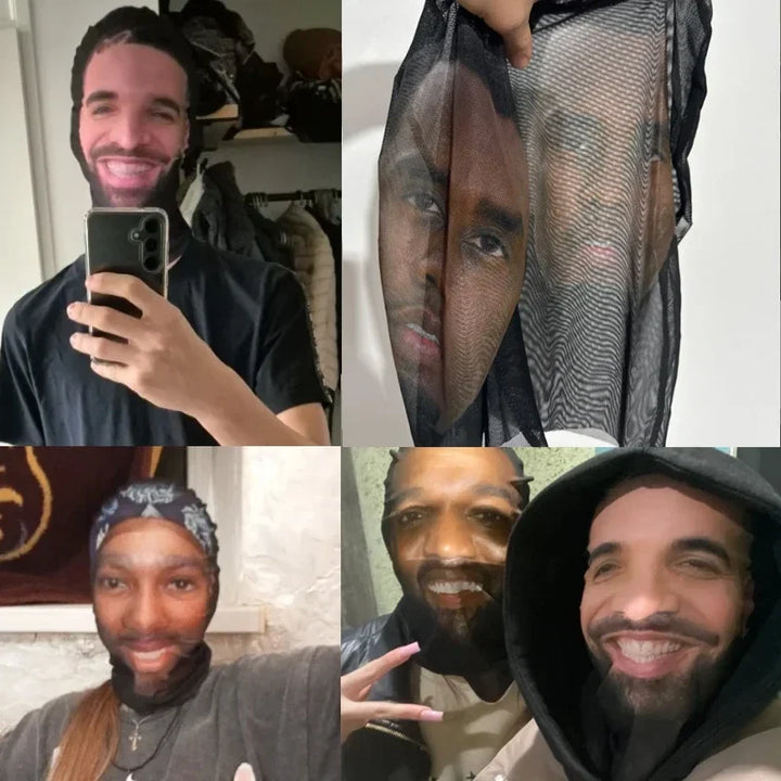 Masque réaliste imprimé en 3D pour Halloween, accessoire de cosplay et de tenue hip-hop