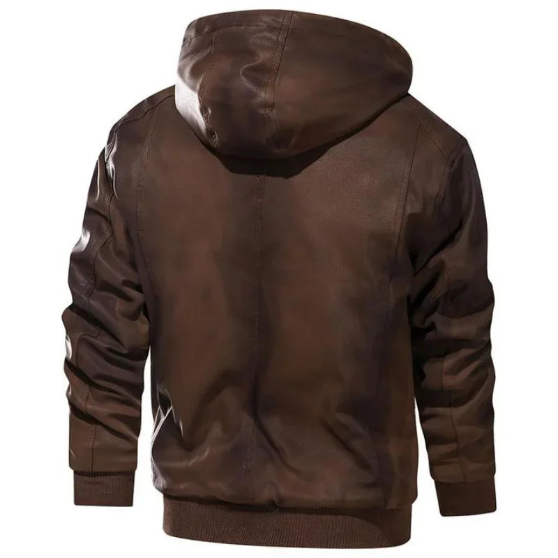 Herren-Winter-Bikerjacke