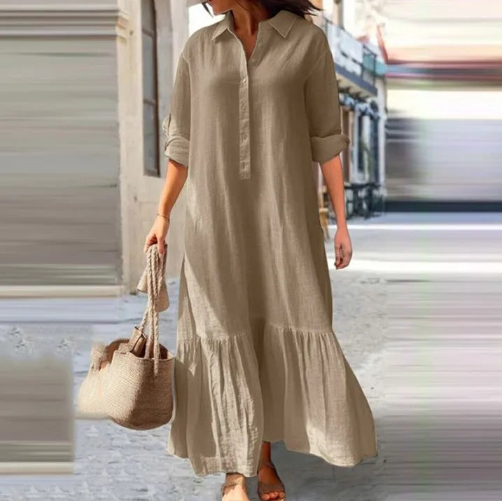 Laura | Women's Tiered Maxi Dress-Metro Lane Plaza