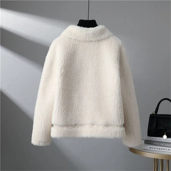 Women's Cozy Sherpa Jacket-Metro Lane Plaza