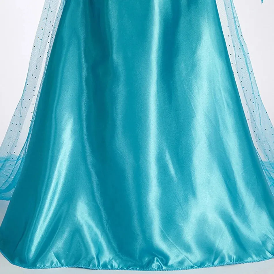 Halloween-Prinzessinnenkleid für Mädchen mit langem Umhang