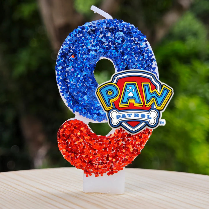 Vela con números del 0 al 9 para decorar tartas de cumpleaños de personajes de dibujos animados