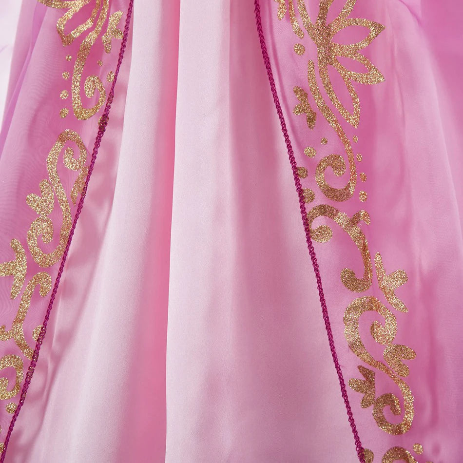 Prinsessekostume med kjole til børn til halloween, fødselsdagsfest og cosplay