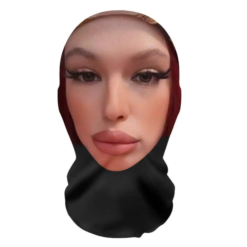 Máscara engraçada de rosto completo impressa em 3D para o Halloween, adereço de cosplay e fantasia
