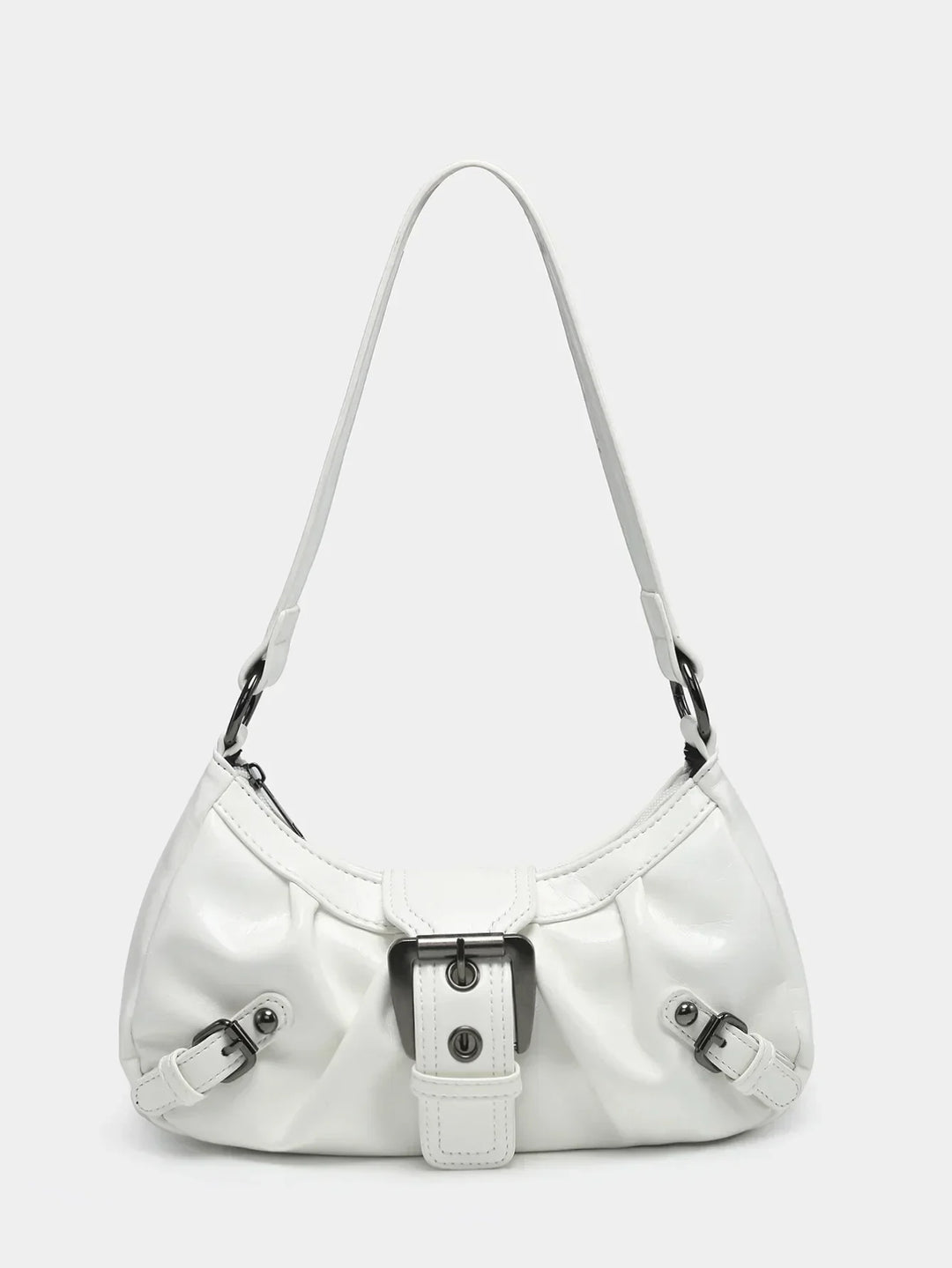 Women's Vintage Saddle Bag – Y2K Studded Shoulder Bag-Metro Lane Plaza