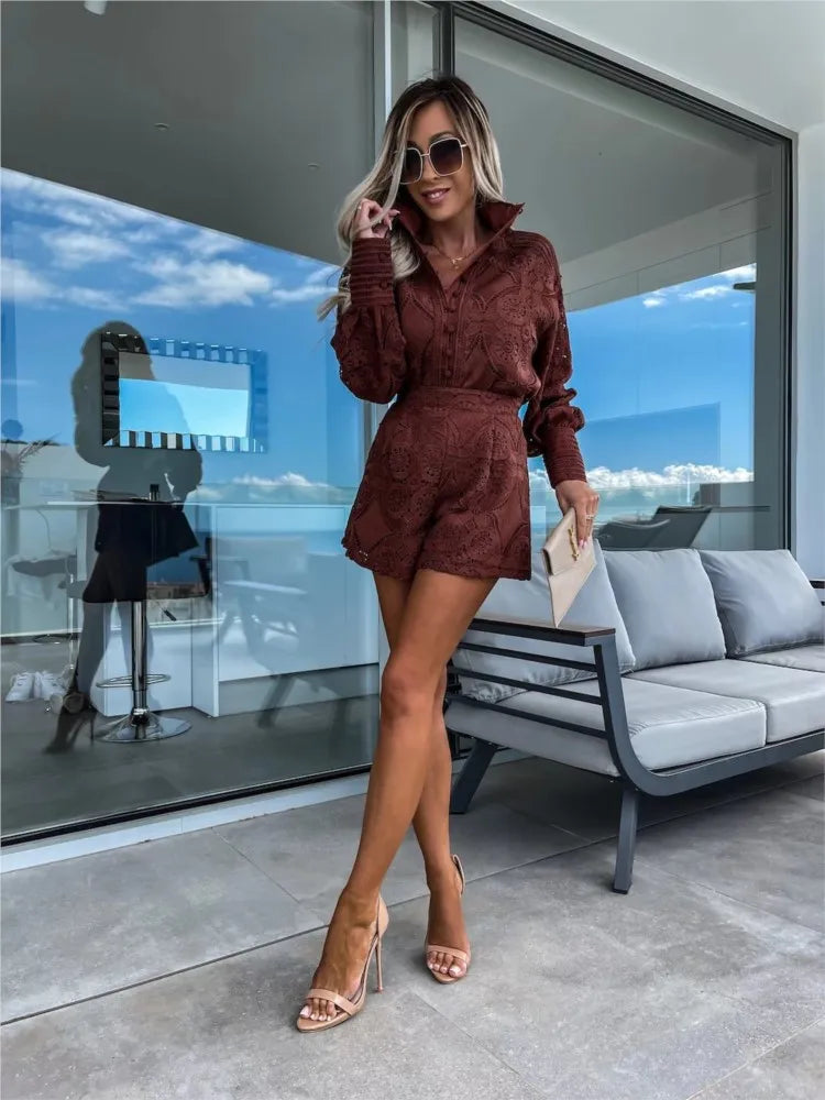 Eliza | Women's Lace Summer Outfit-Metro Lane Plaza