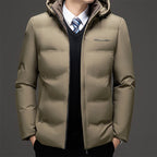 Men's Duck Down Jacket - Lightweight Insulated Outerwear-Metro Lane Plaza