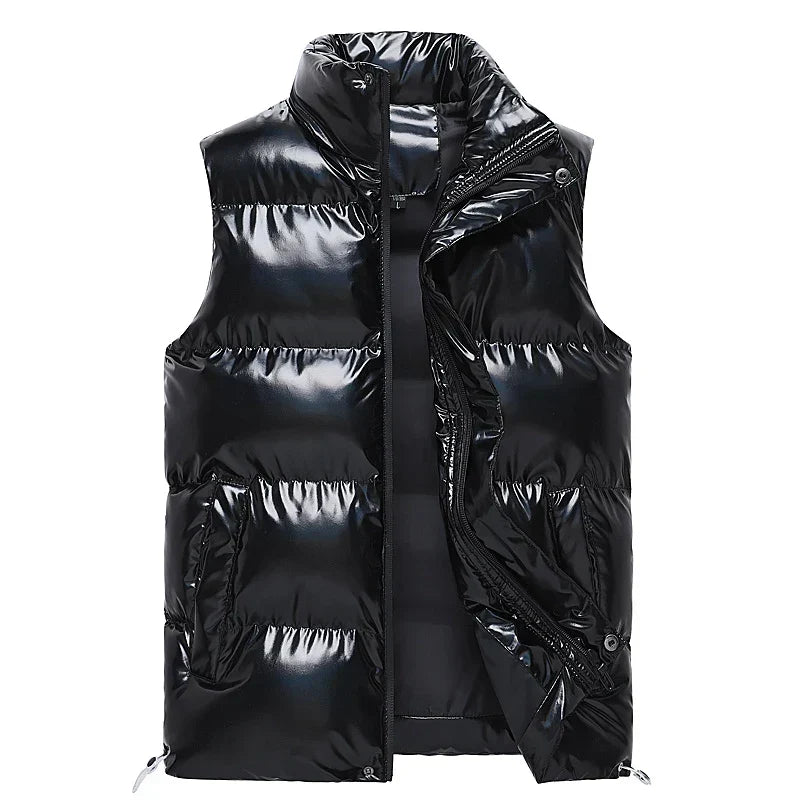 Chaleco acolchado de plumón cálido para hombre - Con aislamiento para disfrutar del invierno