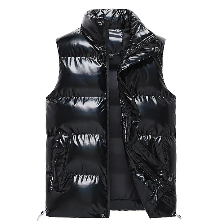 Chaleco acolchado de plumón cálido para hombre - Con aislamiento para disfrutar del invierno