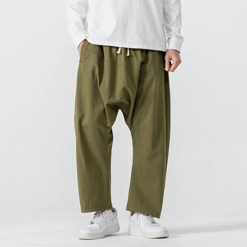 Men's Drop Crotch Pants - Stylish & Comfortable-Metro Lane Plaza