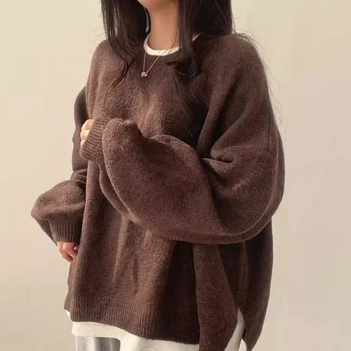 Oversized striksweater til kvinder