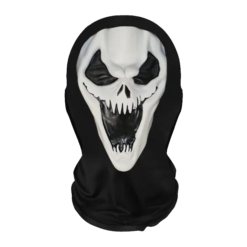 Conjunto divertido de peruca e máscara de cosplay para o Halloween, acessórios criativos para a cabeça e adereços de fantasia