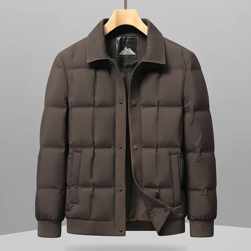 Men's Quilted Down Jacket - Montauk Style-Metro Lane Plaza