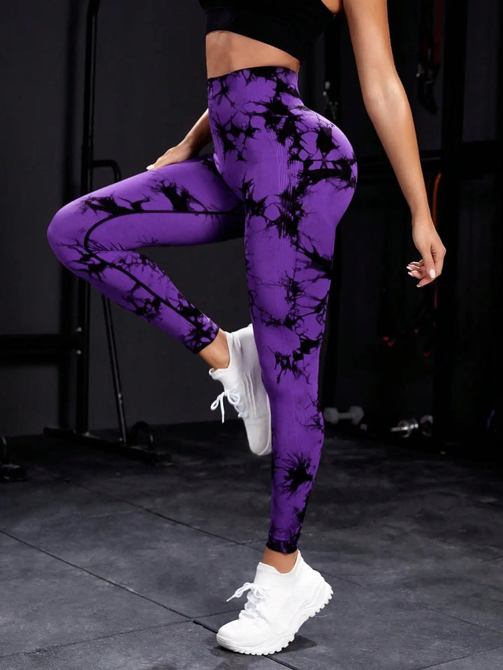 Women's High Waist Seamless Yoga Pants, Push-Up Sports Leggings