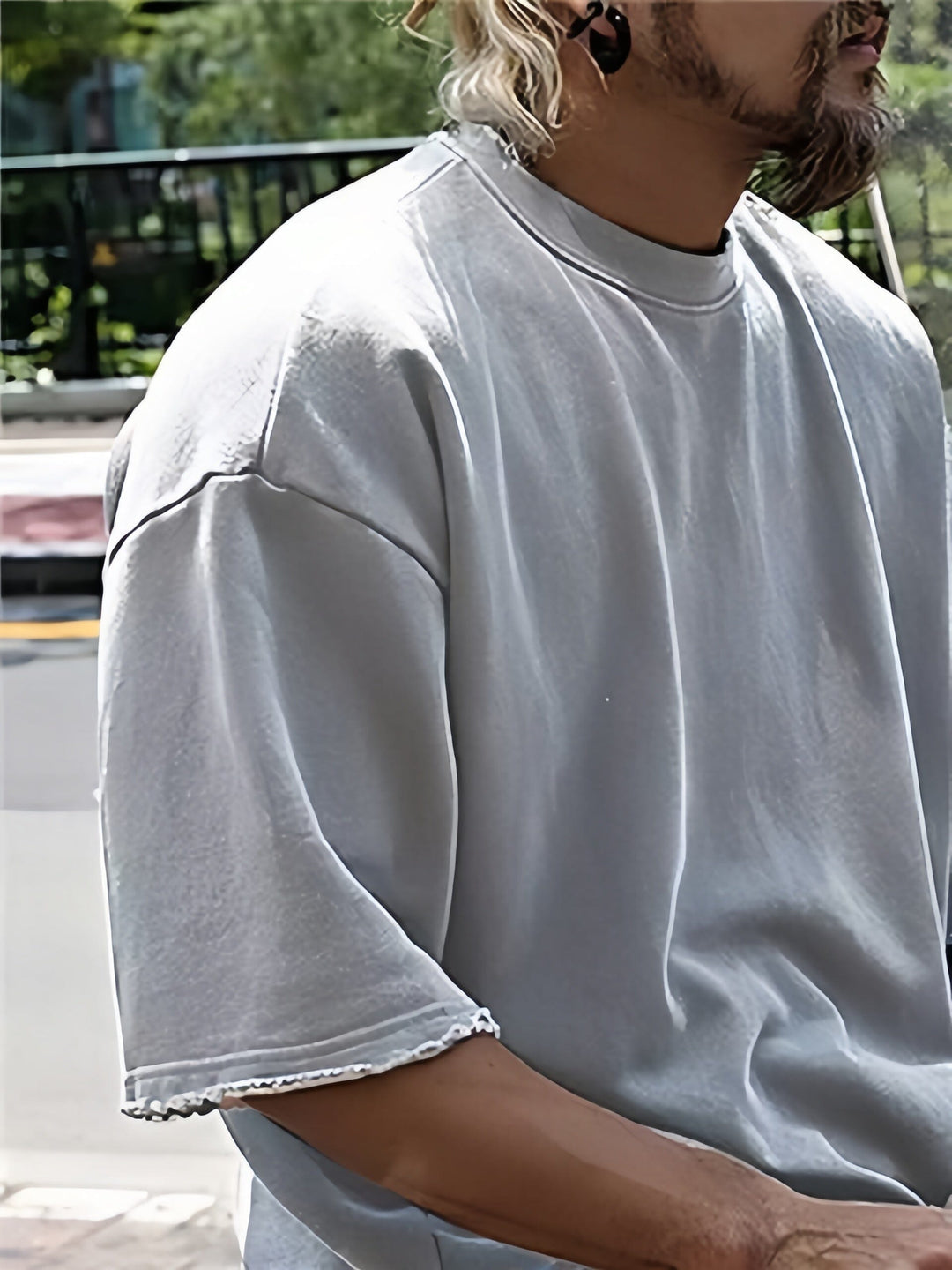 Men's Sports Set with Loose Fit and Coordinating Pants-Metro Lane Plaza