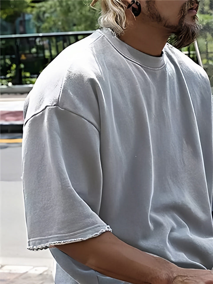 Men's Sports Set with Loose Fit and Coordinating Pants-Metro Lane Plaza