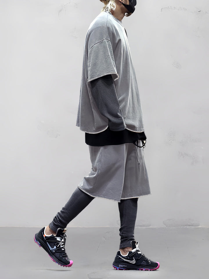 Men's Sports Set with Loose Fit and Coordinating Pants-Metro Lane Plaza