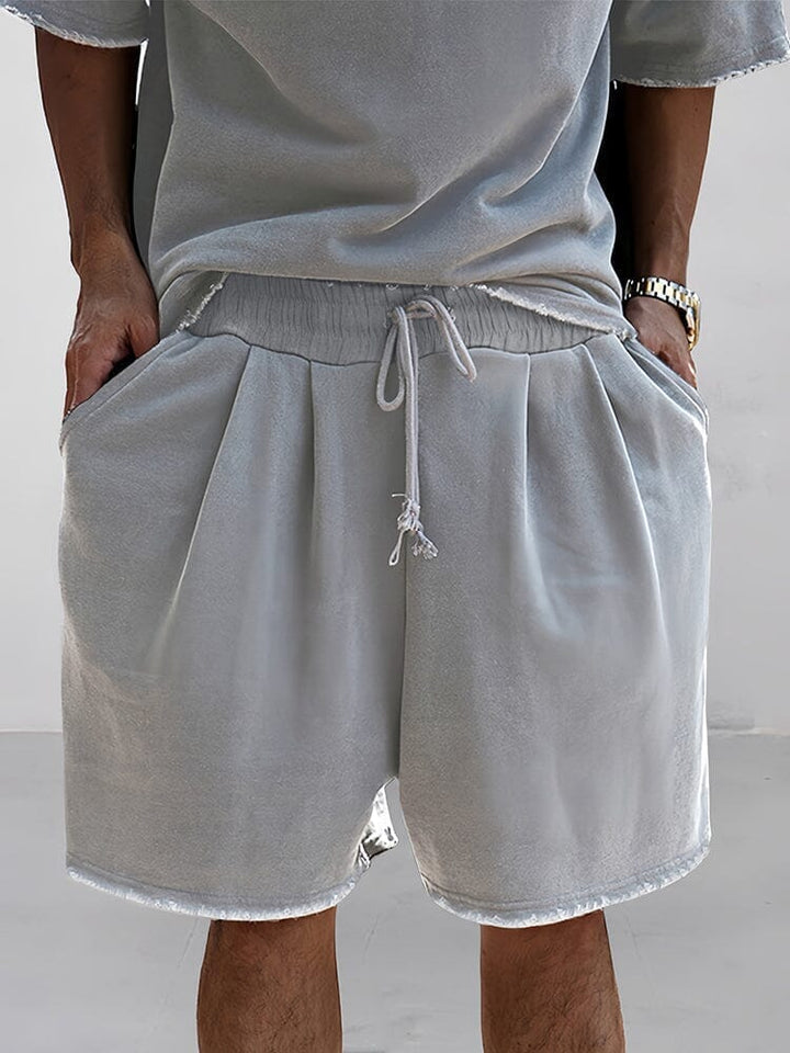 Men's Sports Set with Loose Fit and Coordinating Pants-Metro Lane Plaza