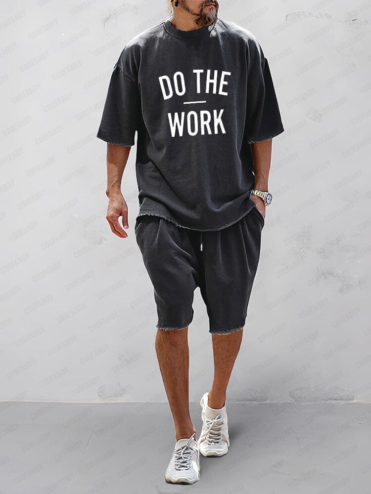 Men's Sports Set with Loose Fit and Coordinating Pants-Metro Lane Plaza