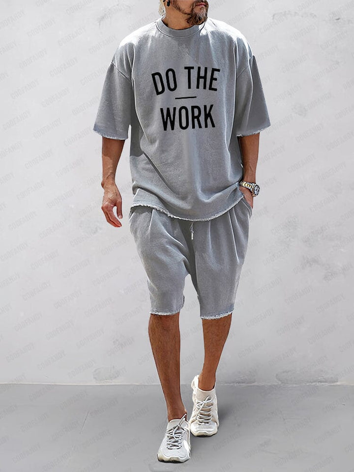 Men's Sports Set with Loose Fit and Coordinating Pants-Metro Lane Plaza