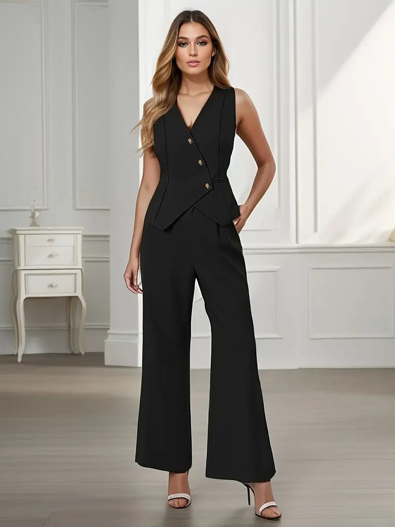 Women's Elegant Tailored Suit Set-Metro Lane Plaza