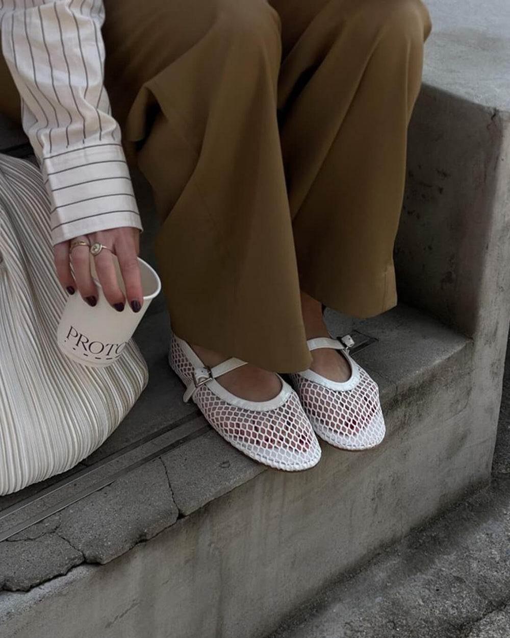Juliette | Women's Ballerinas with Breathable Mesh and Leather Details-Metro Lane Plaza