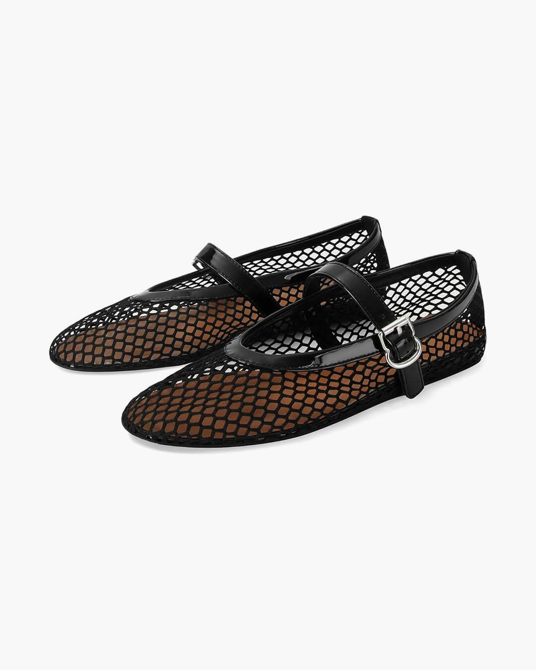 Juliette | Women's Ballerinas with Breathable Mesh and Leather Details-Metro Lane Plaza