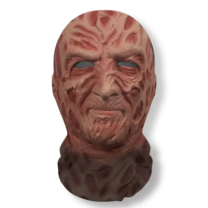 Máscara 3D de Ghost Face para o Halloween, acessório de fantasia com malha elástica e cobertura integral da cabeça em forma de caveira