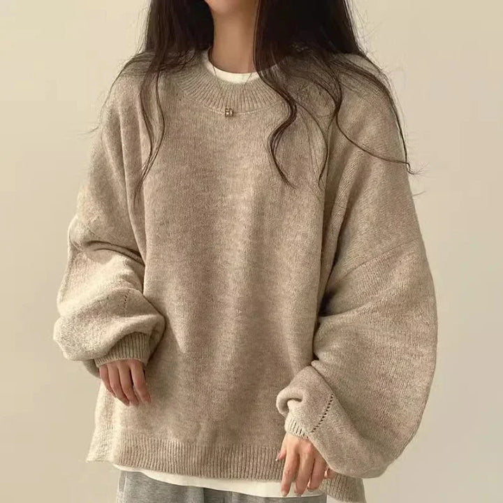 Oversized striksweater til kvinder