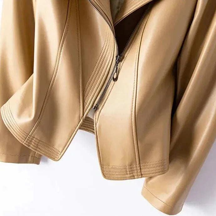Women's Tailored Leather Jacket-Metro Lane Plaza