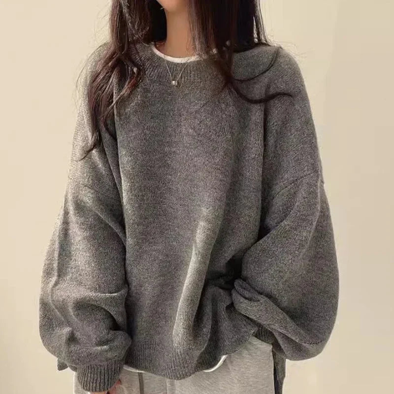 Oversized striksweater til kvinder