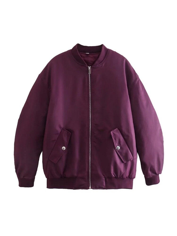 Casaco casual oversized para mulher