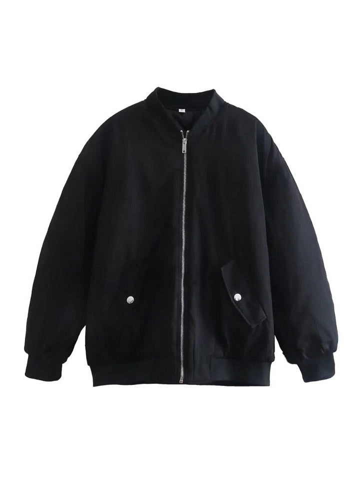 Casaco casual oversized para mulher