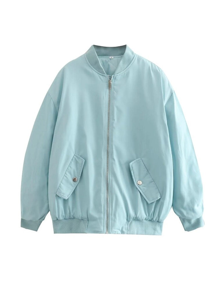 Casaco casual oversized para mulher
