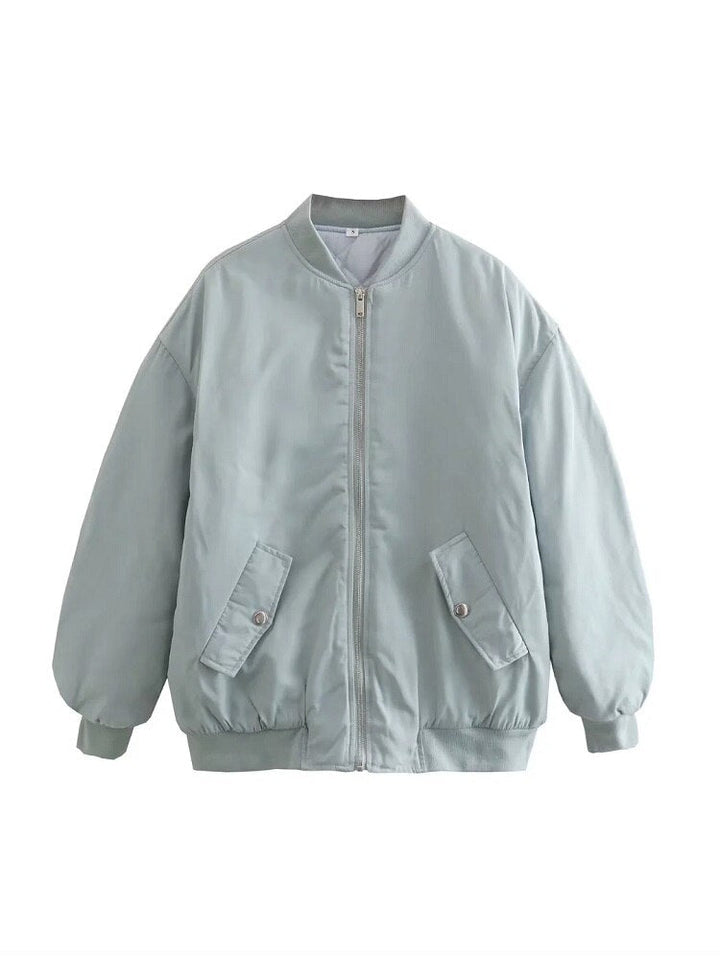 Casaco casual oversized para mulher