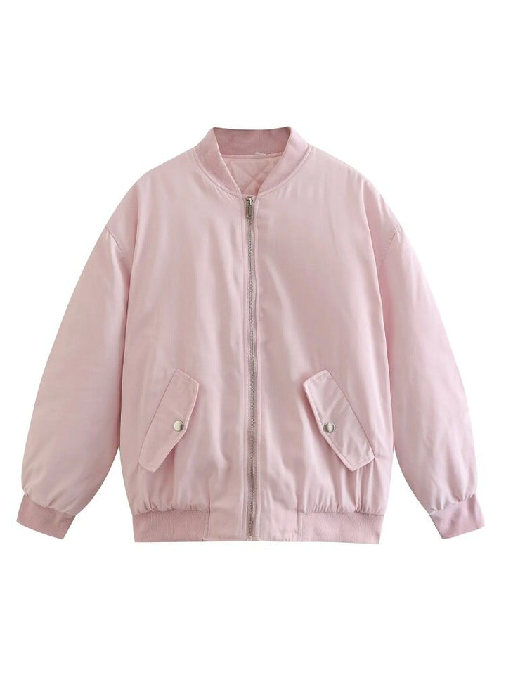 Casaco casual oversized para mulher