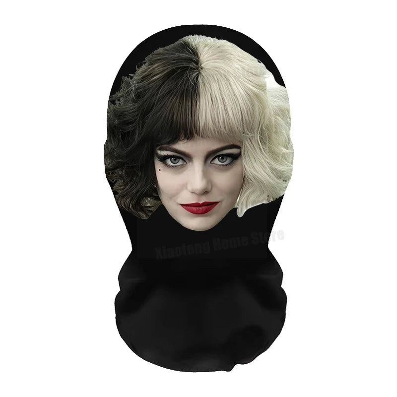 Máscara realista de cosplay para o Halloween | adereço assustador de fantasia e disfarce