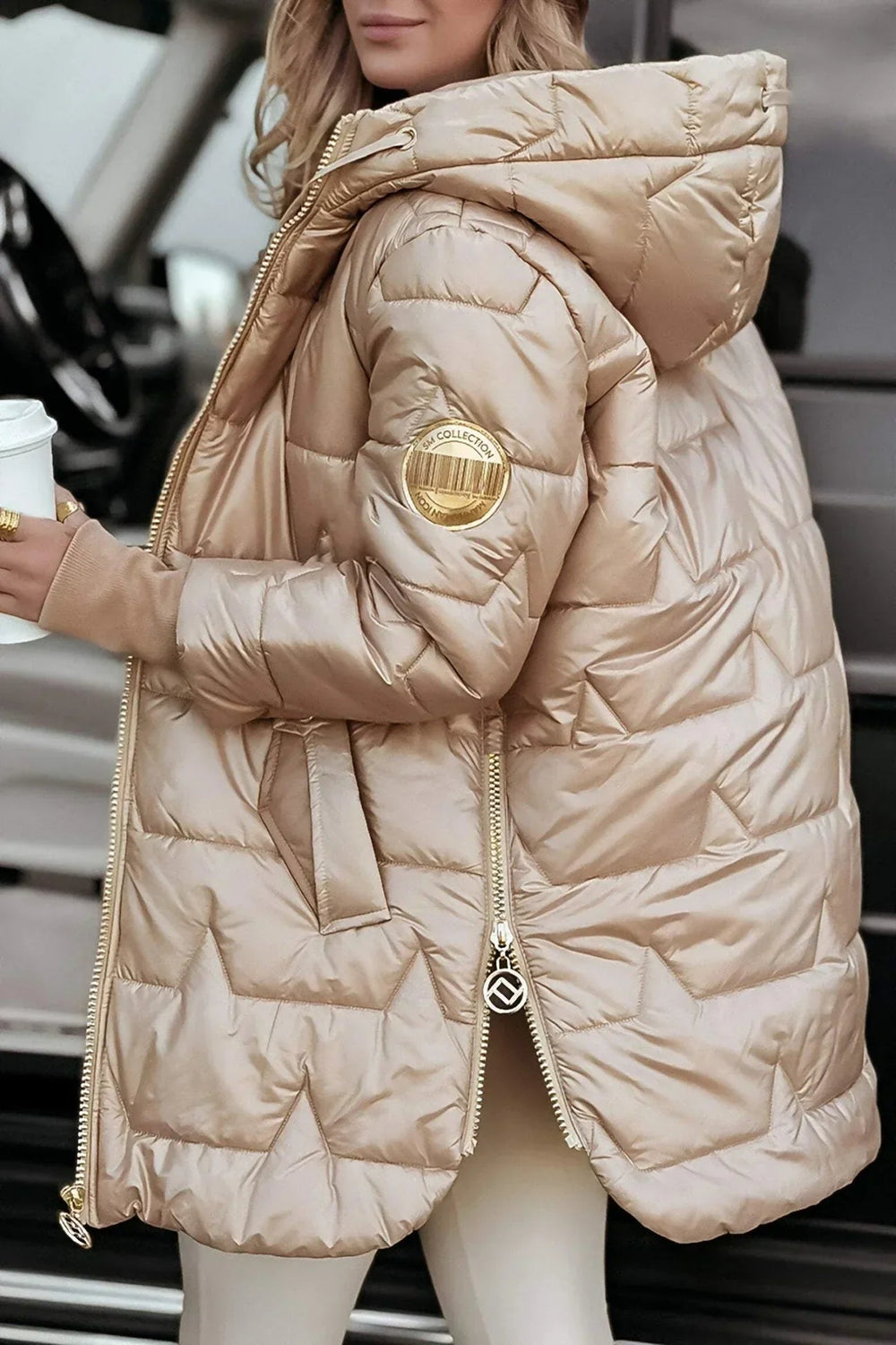 Emma | Women's Quilted Winter Jacket with Hood - Warm & Water-Repellent-Metro Lane Plaza