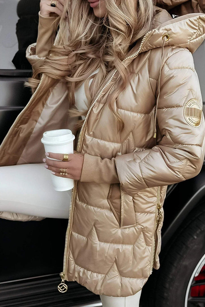 Emma | Women's Quilted Winter Jacket with Hood - Warm & Water-Repellent-Metro Lane Plaza